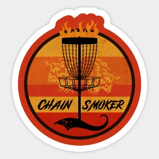 Chain Smoker Disc Golf Sticker